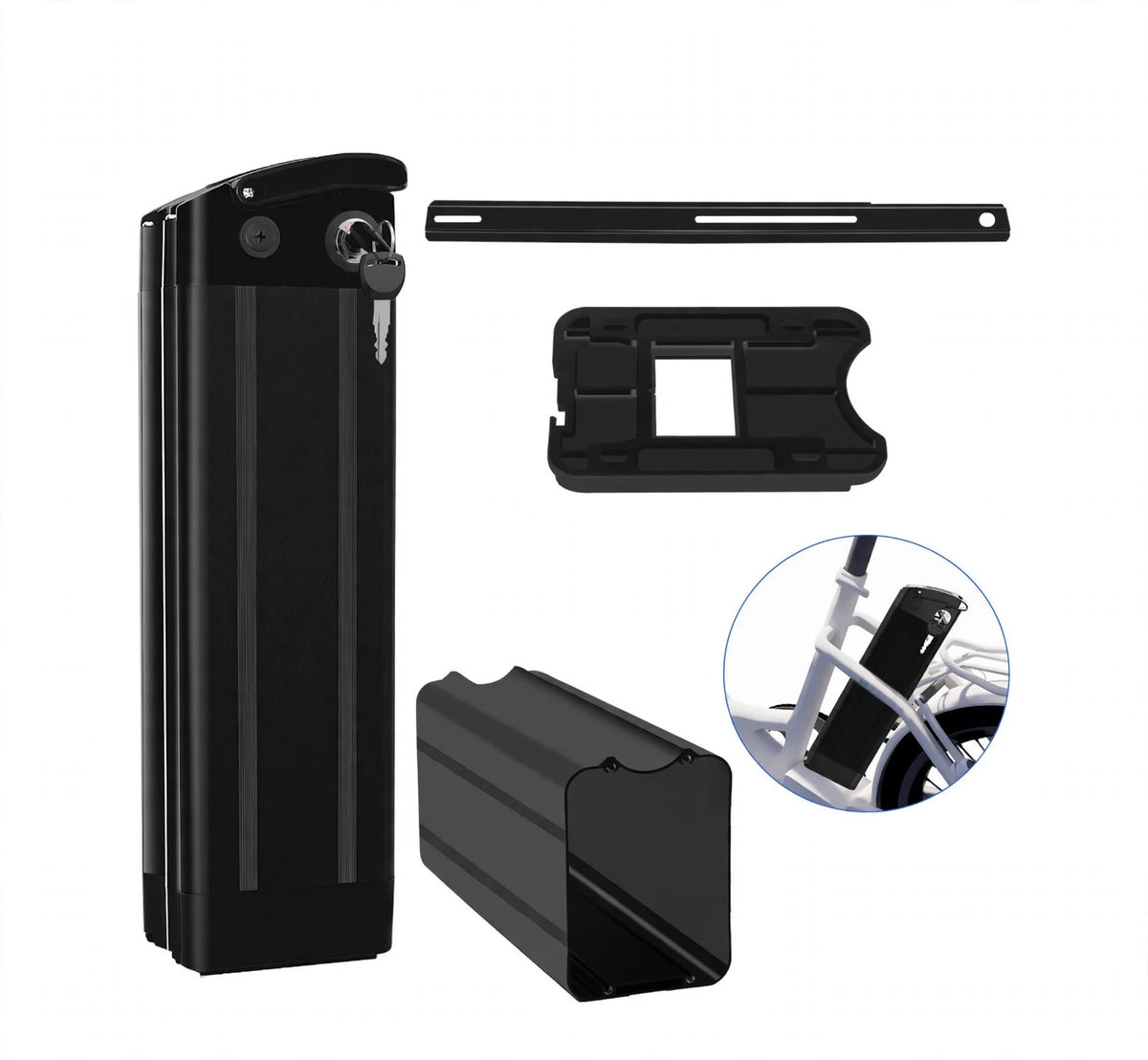 Silver Fish Battery Box | Holds 90x 18650 Cells | E-Bike Case