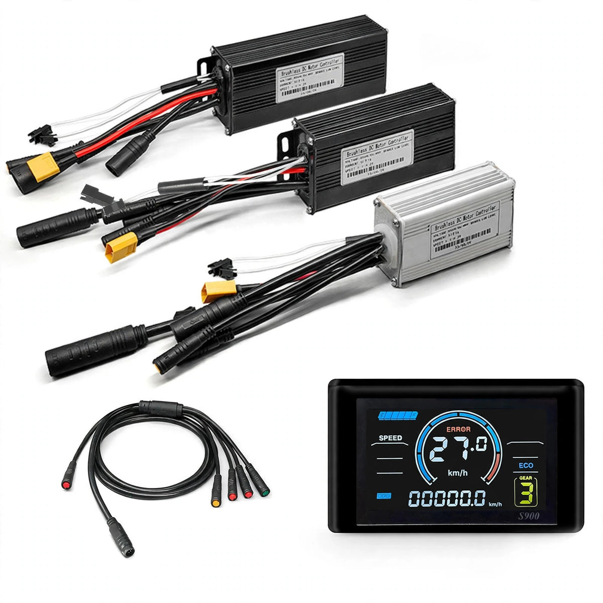 E-Bike Sine Wave Controller | S966 Display Ready | 24/36/48V