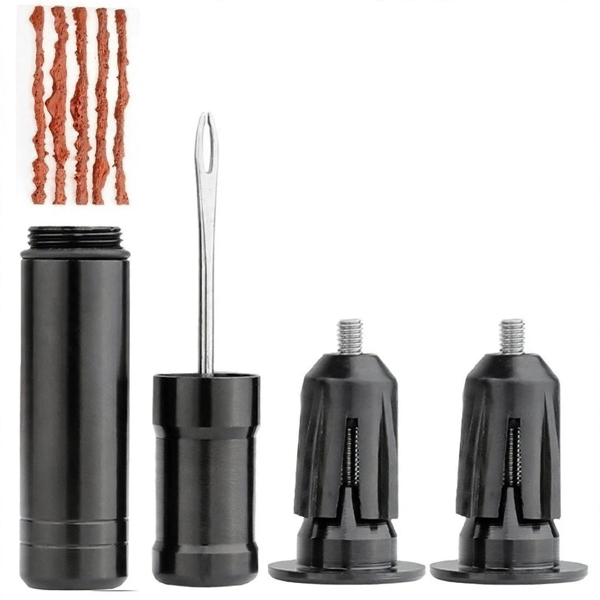 Tubeless Tire Repair Kit | Bar-End Storage Tool | MTB & Road Bikes