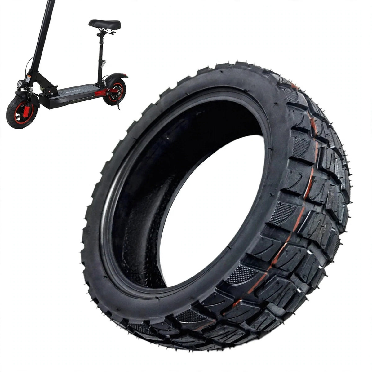 10x2.75-6.5 Scooter Tire | Tubeless Off-Road | Rubber