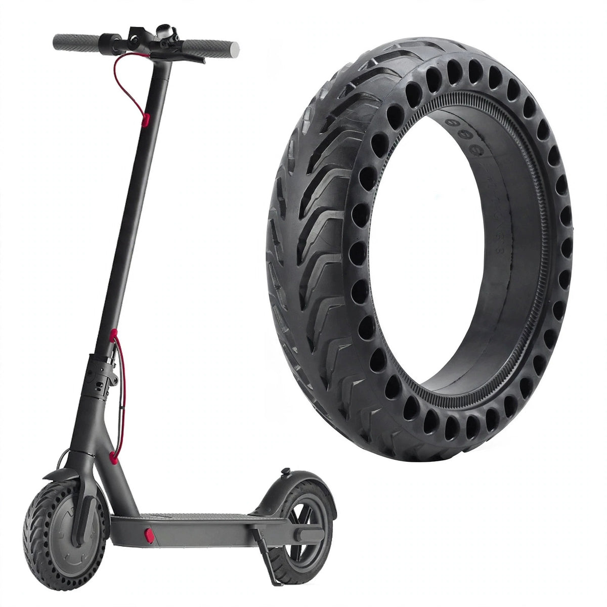 Solid Honeycomb Tire 8.5" | Puncture-Proof | E-Scooter