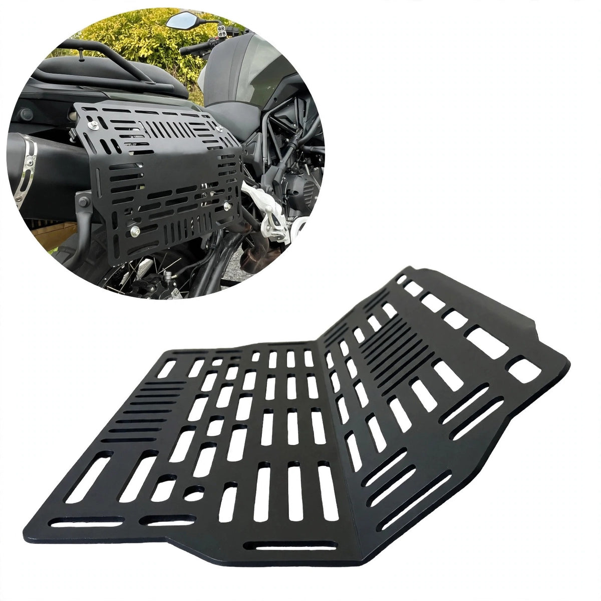 BMW GS Luggage Bracket | Exhaust-Side Frame Support | R1200-R1250