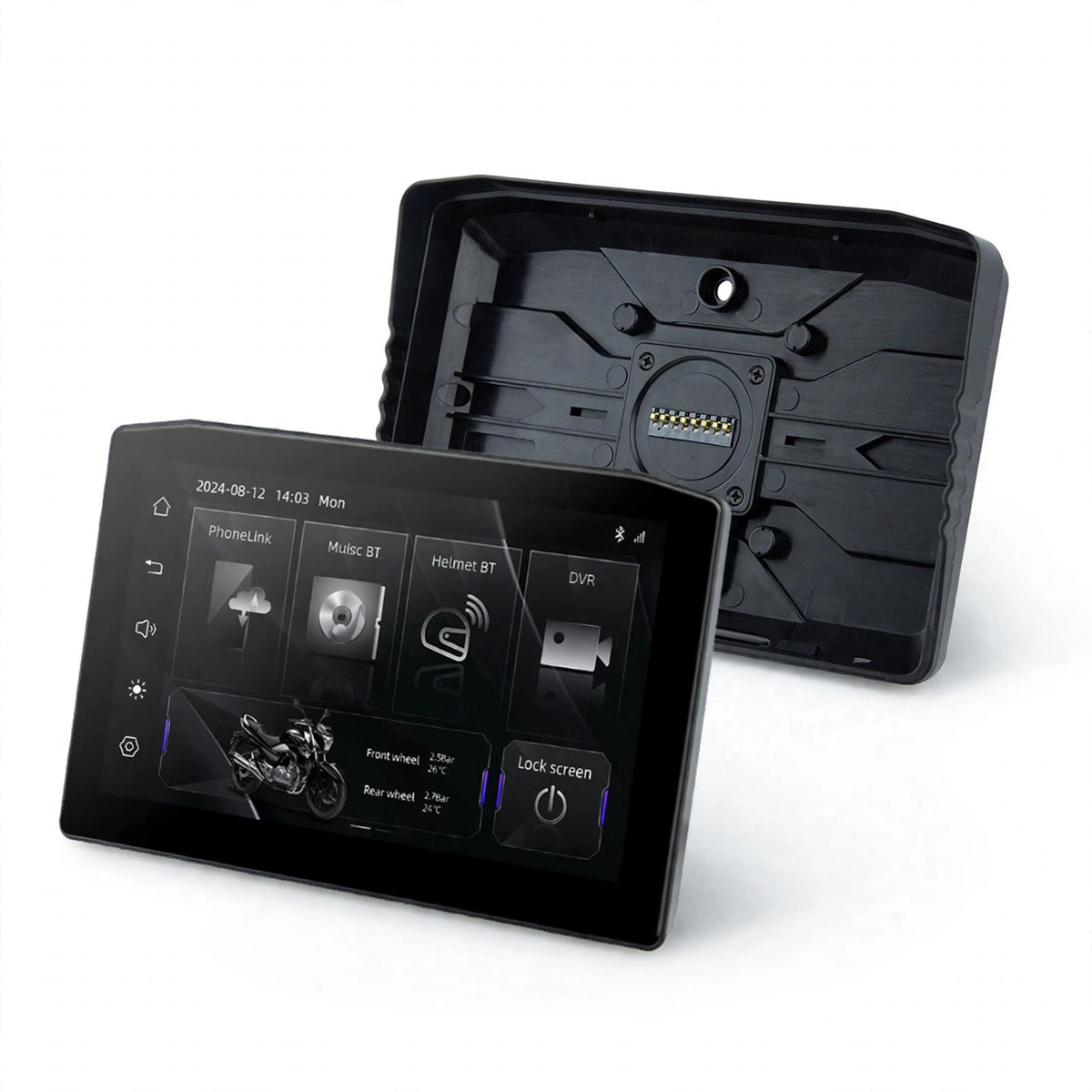 EKIY 6.25" Moto CarPlay Dashboard | Wireless Android Auto | GPS Navigation