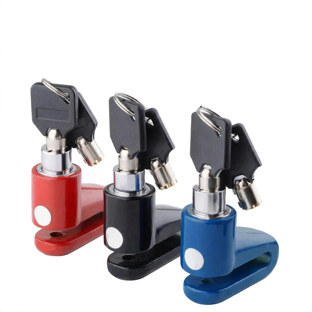 Disc Brake Lock | Anti-Theft Security for Bicycles & Motorcycles | Black/Red/Blue