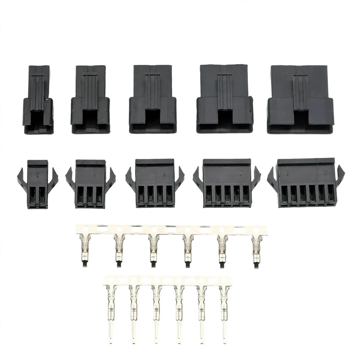 JST SM Connector Kit | 2-6 Pin 2.54mm | 10 Sets w/ Terminals