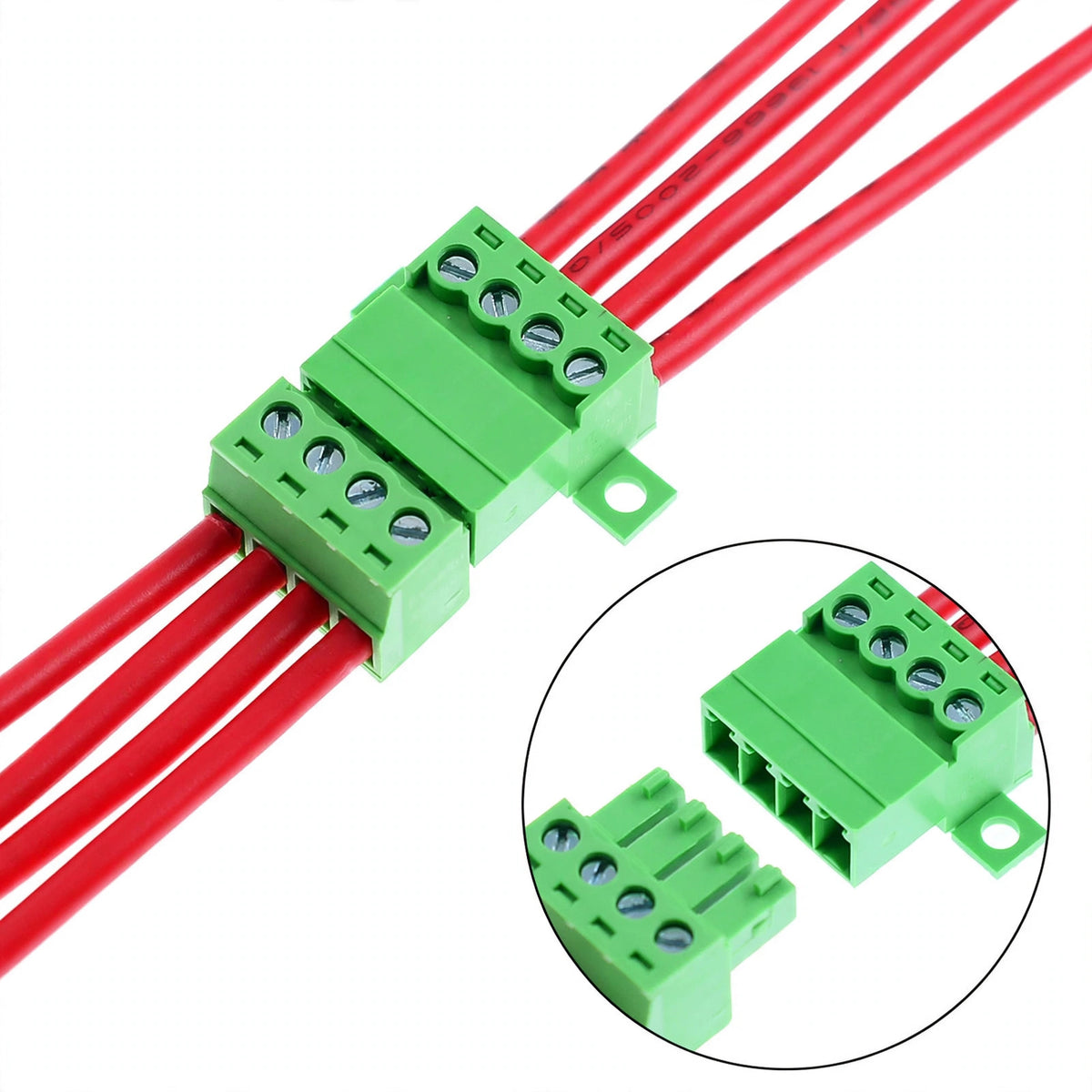 1Sets Solderless Docking Type 15EDG 3.81MM Screw Terminal Block Connector PCB plug-in type 15EDGRKC 3.81 Green Terminal Block