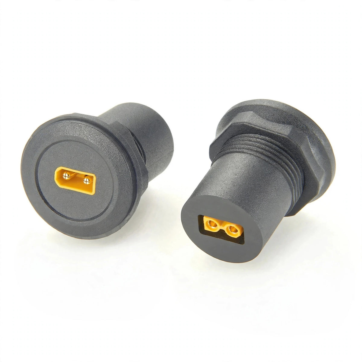 XT30 Panel Mount Adapter | Round | Male to Female