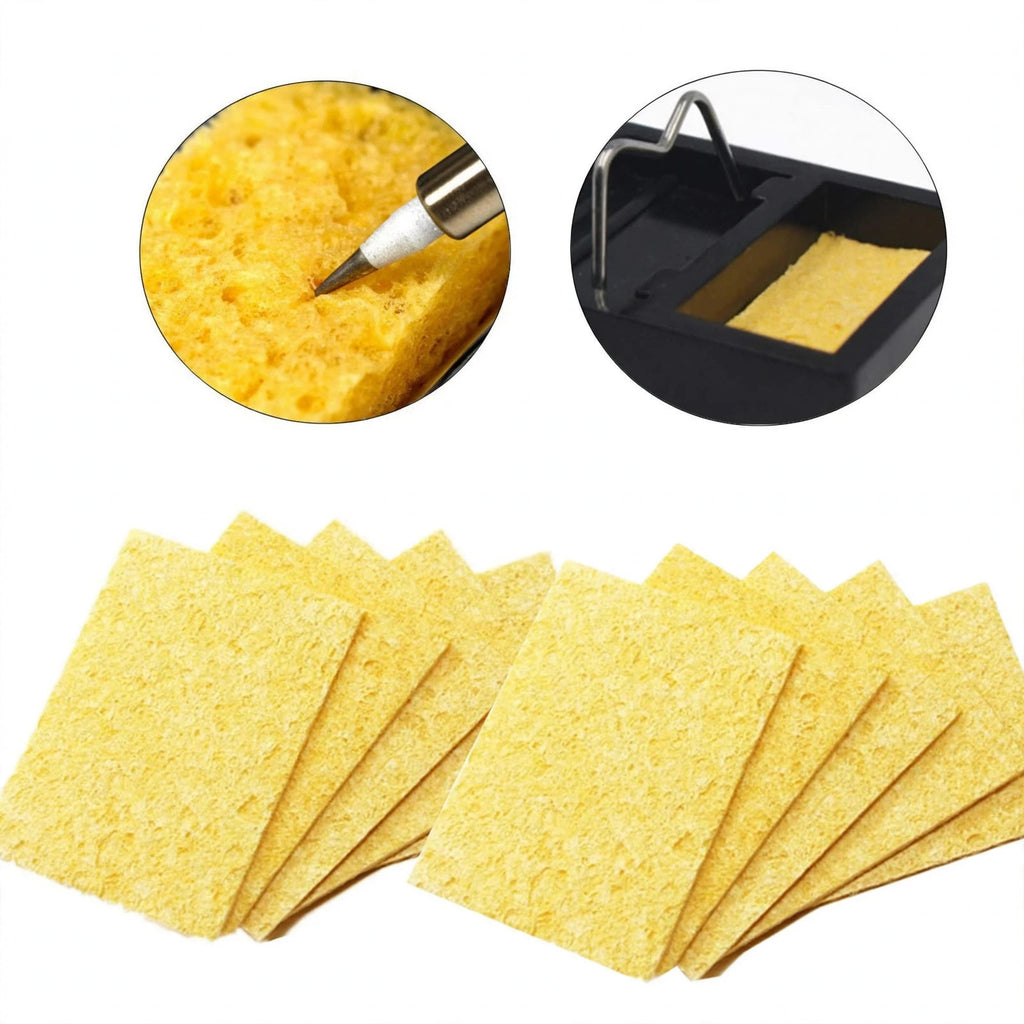 5/10Pcs Yellow Cleaning Sponge Cleaner for Enduring Electric Welding Soldering Iron