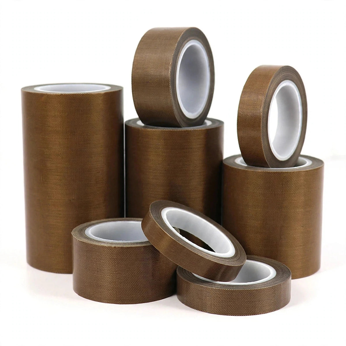 PTFE Tape Adhesive Cloth  Width 5~100mm Thickness 0.13mm 0.18mm Insulated Vacuum High Temperature Resistant Sealing PTFE Tapes