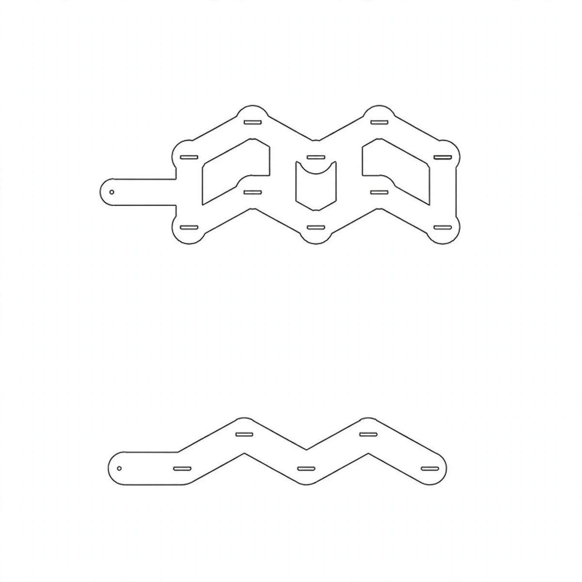 W-Type Nickel Strip (100 pcs) | 18650 Spot Welding | 10P-W Tabs