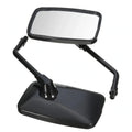 Pair 10MM Universal Motorcycle Rear View Mirrors Thread Black Rectangle Rearview Side Mirrors For Motorcycle Scooter ATV