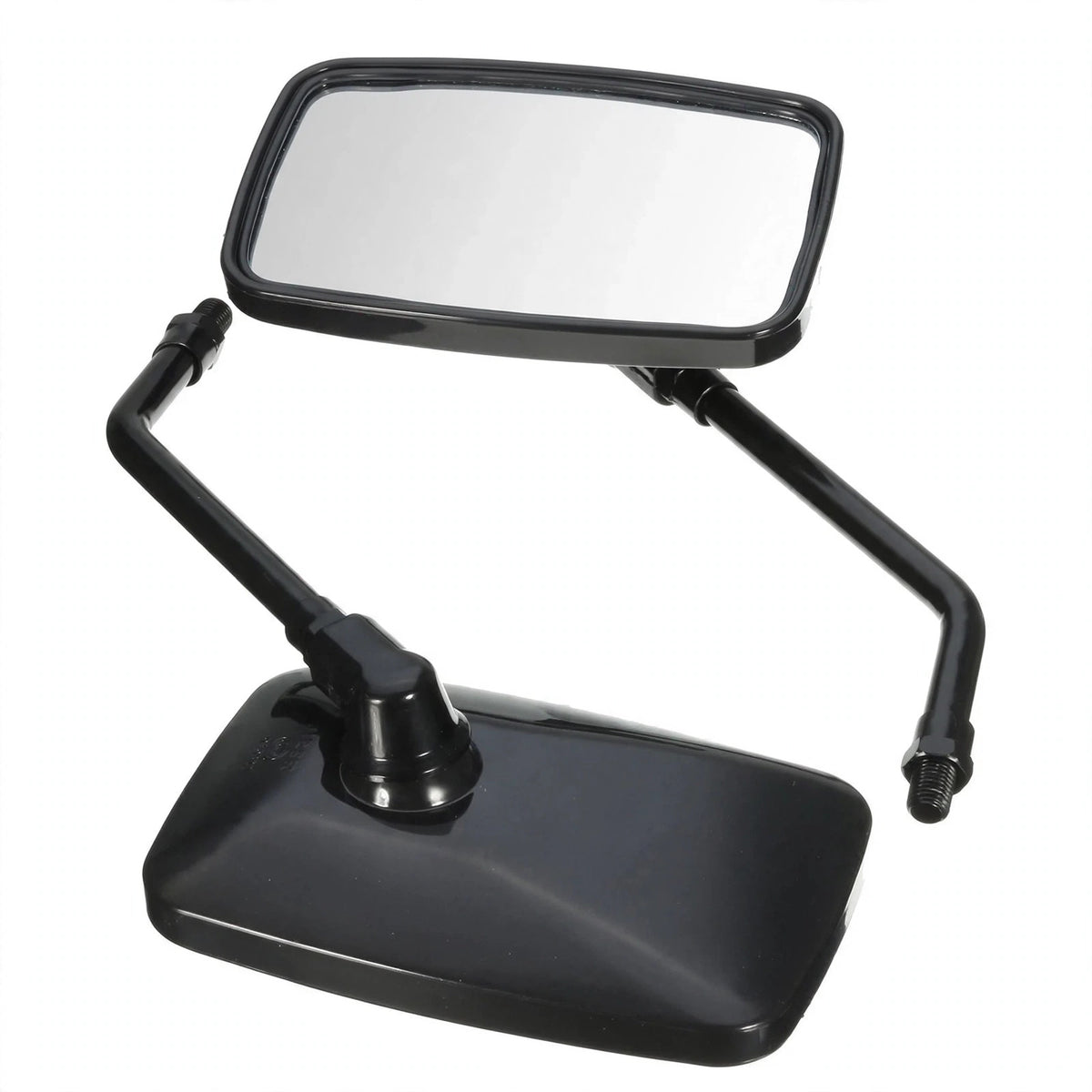 Pair 10MM Universal Motorcycle Rear View Mirrors Thread Black Rectangle Rearview Side Mirrors For Motorcycle Scooter ATV