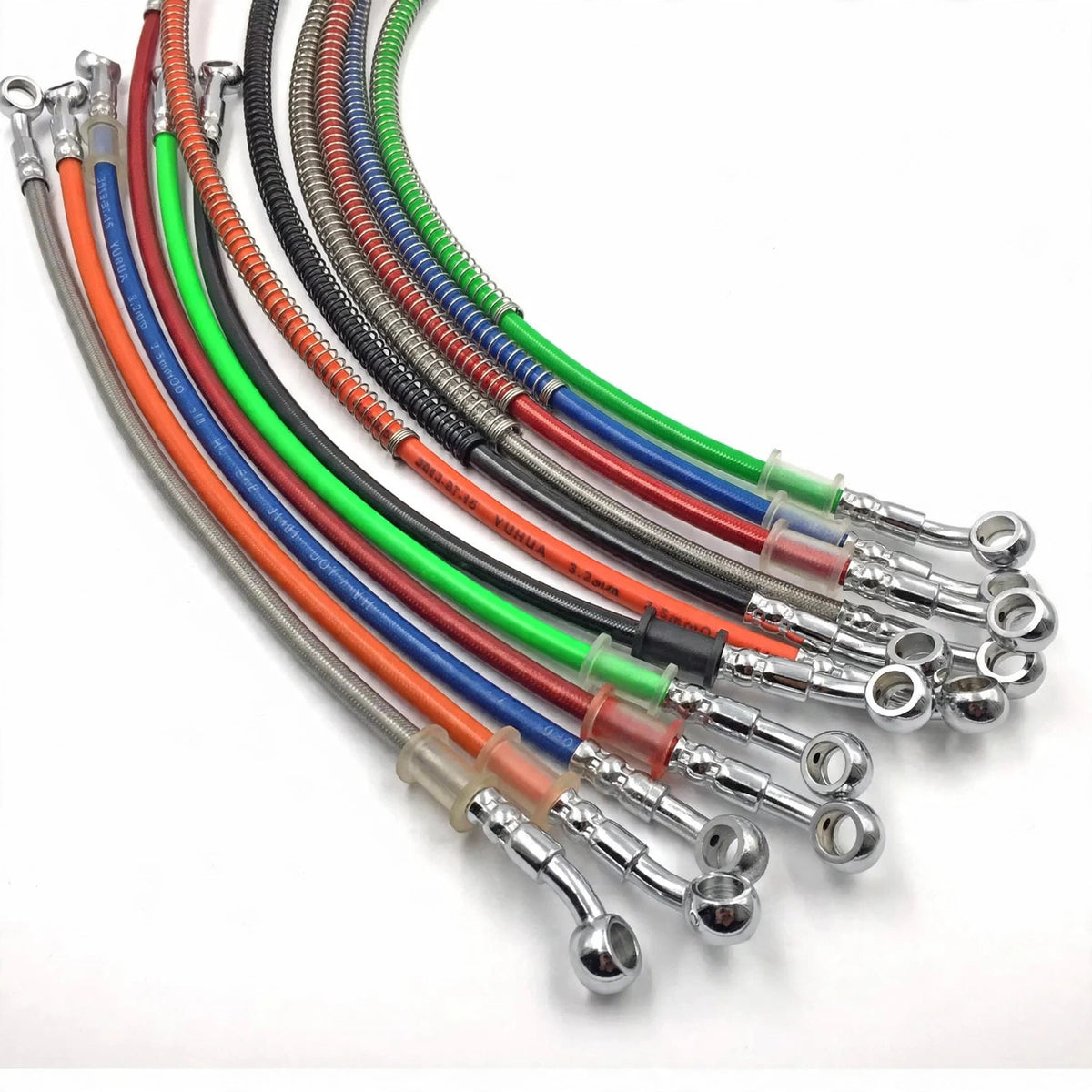 Braided Hydraulic Brake Hose | 10mm Banjo, 28-Degree Fitting | Universal Motorcycle Racing Line
