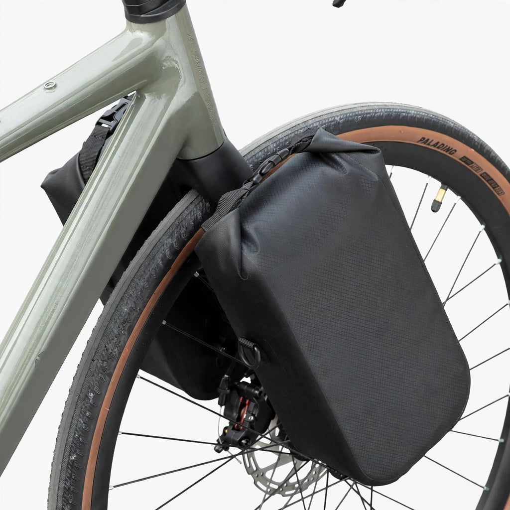 WEST BIKING Bike Front Fork Bag Quick Release Waterproof For Mtb Road Bike Bikepacking Cycling Storage Bag 5.5L Large Capacity