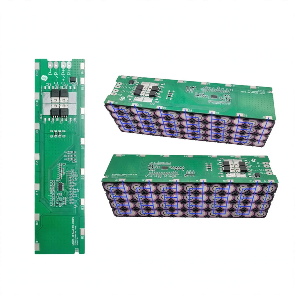 BMS 13S 48V 54.6V 25A Lithium Battery BMS Welding Board for 18650 13S4P 13S5P 13S6P 13S8P E-Bike E-scooter Battery Pack Use