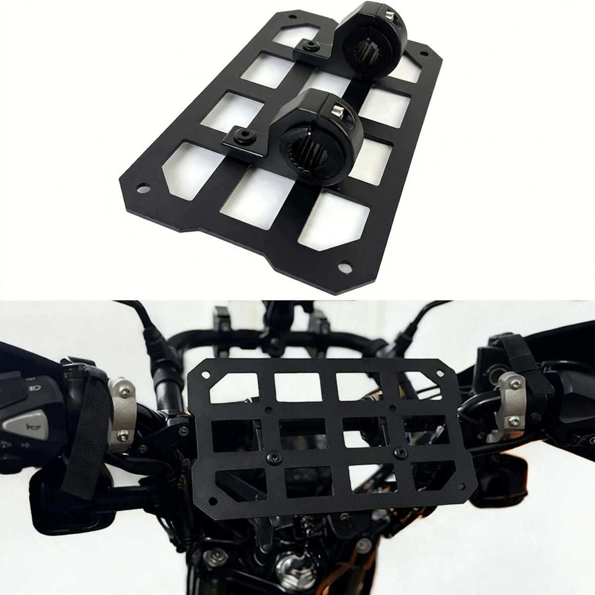 Motorcycle Molle Panel universal navigation bracket multifunctional crossbar mobile phone GPS fixed bracket riding equipment