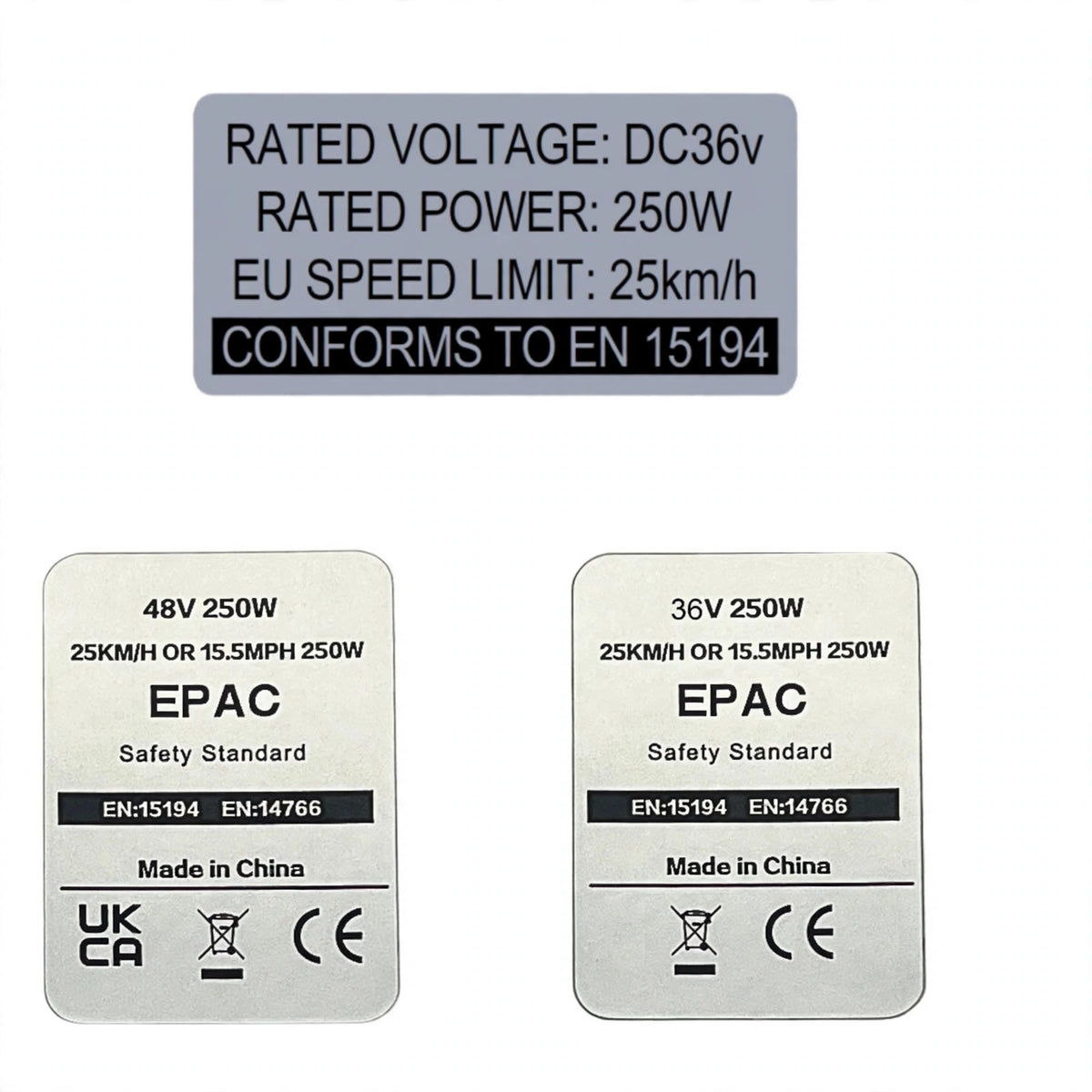EBIKE Sticker, 36V 48V 250W Electric Bike Lable, Compataible for Bafang Tongsheng and other Brand 500W-1500W Conversion Kit
