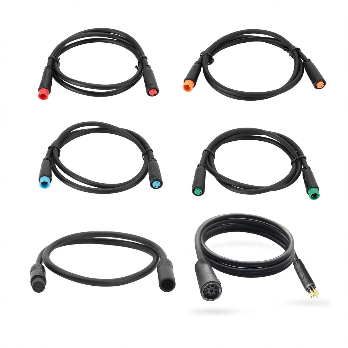 E-Bike Extension Cables | 2/3/4/5/8/9 Pin | Motor, Brake, Display, Controller & Throttle