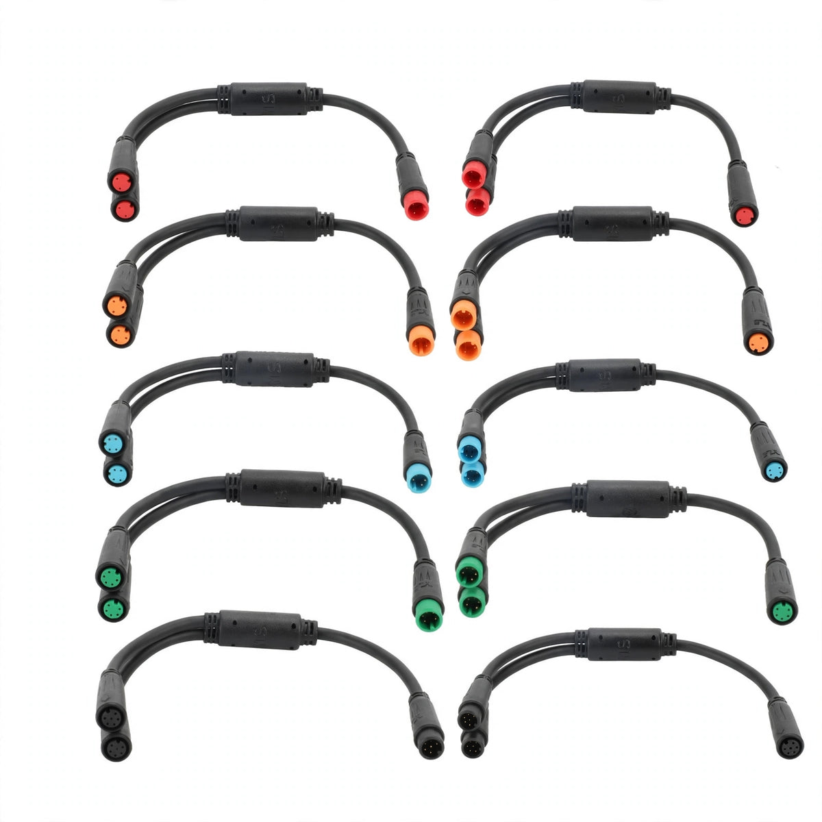 E-Bike Y-Splitter Cable | 1 Male to 2 Female | Brake Signal Sensor | 20cm