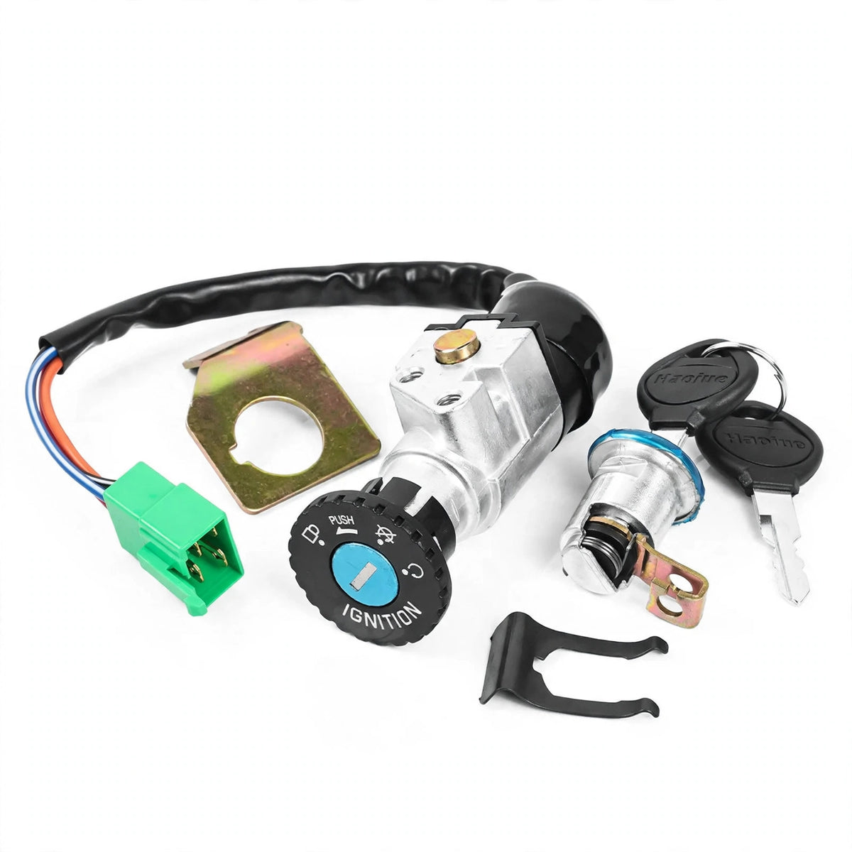 HJ110 Full Vehicle Lock Set | Steering Head Lock | Anti-Theft