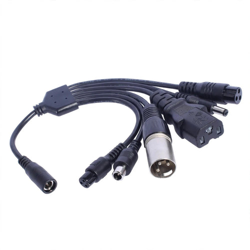 1-to-6 Charging Adapter Set | 5.5x2.1mm to 6 Plugs | E-Scooter