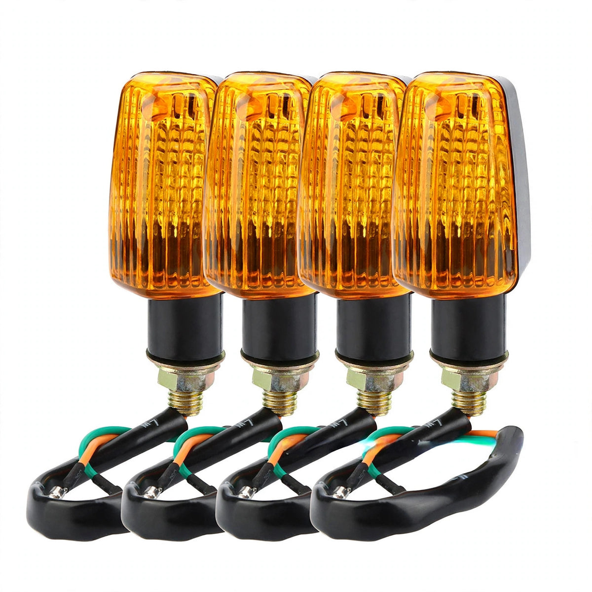 4PCS Universal Motorcycle Blub Turn Signal Lamp Turning Indicators Light Blinkers Signal Amber Bike Motorcycle Accessories 12V