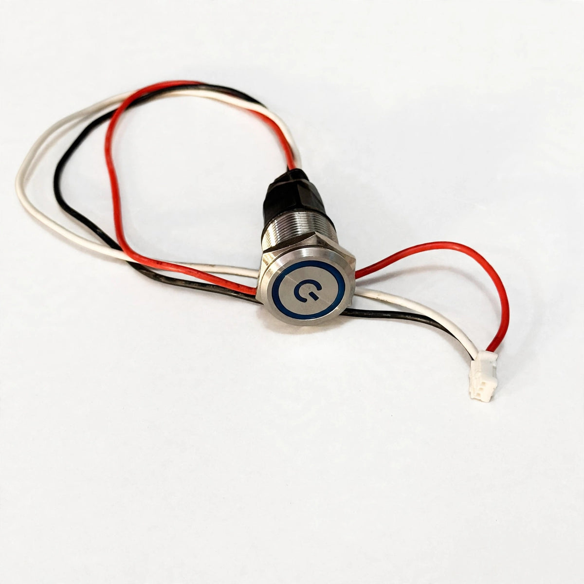 Illuminated Metal Power Switch | Blue LED