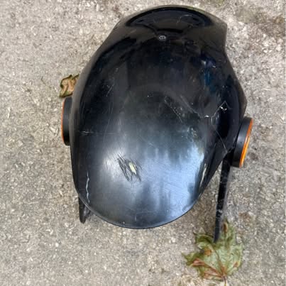 Used Black Motorcycle Front Fender with Reflectors | Fits Emmo Monster & Emmo Proton