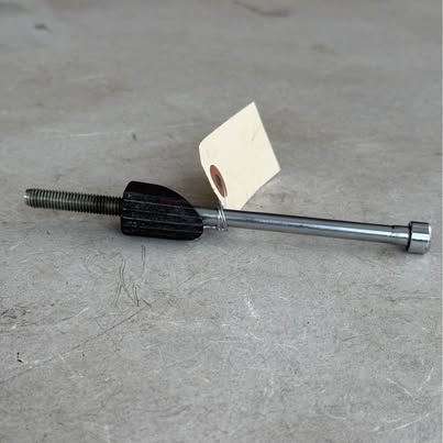 Folding E-Bike Stem Metal Rod with Black Grip | Threaded Shaft