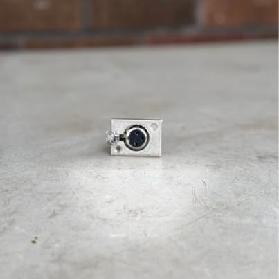 Premium XLR Female Panel Mount Connector | 3-Pin Silver Metal | Audio & PEV Charging Port
