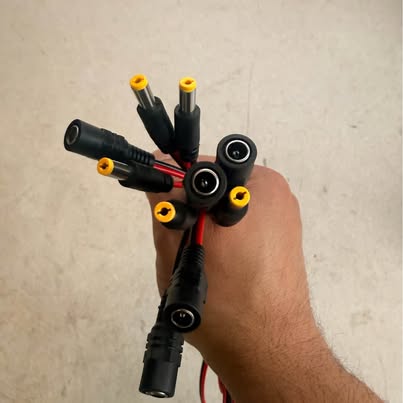 DC Power Pigtails | 2.5mm x 5.5mm Barrel Connectors | Male & Female Pairs