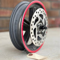 Hiboy X1 / X1 Pro Rear Wheel Assembly | 180mm Disc Brake | Red Accent Rim