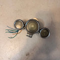 Vintage Chrome ebike Triple Gauge Cluster for Custom Motorcycle or ebike scooter Emmo monster