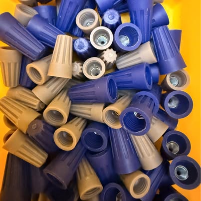 Blue & Grey Twist-On Wire Connectors - Automotive Wire Nuts for Trailer, E-Bike, E-Scooter Repairs