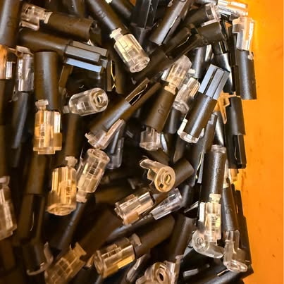 Bulk Lot Black & Clear Electrical Wire Connectors | Automotive Butt Connectors | $1 = 4pcs