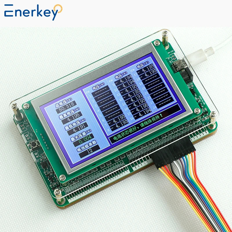 Enerkey 1S-24S Lifepo4 Battery Voltage Tester Lithium ion Single Cell Measurement Identify String Number Lto Volt METER Display