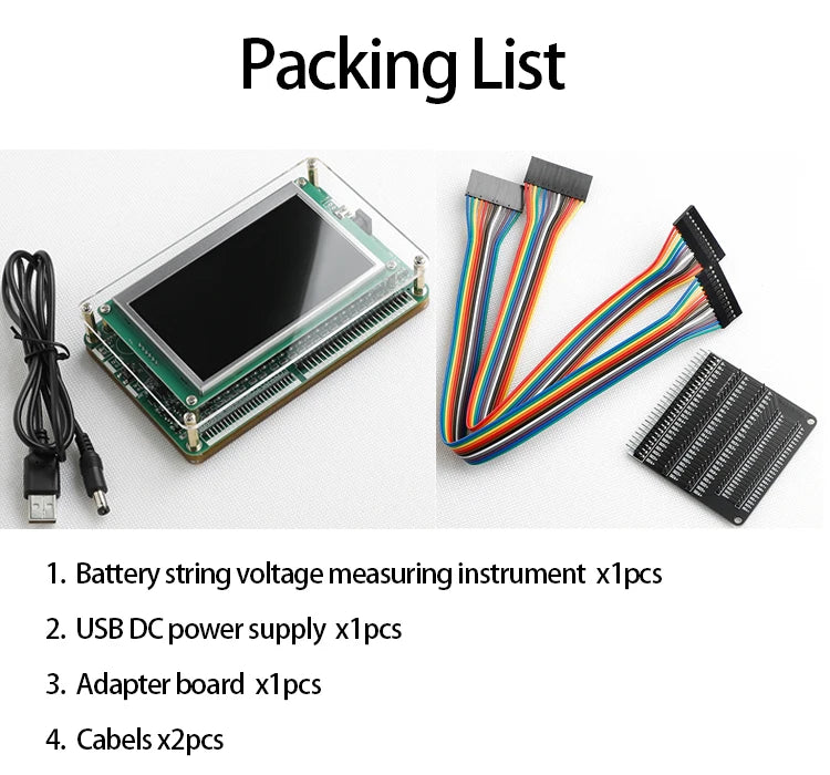 Enerkey Battery Voltage Tester | 1–24S Cell Measurement | Li-ion/LiFePO4/LTO
