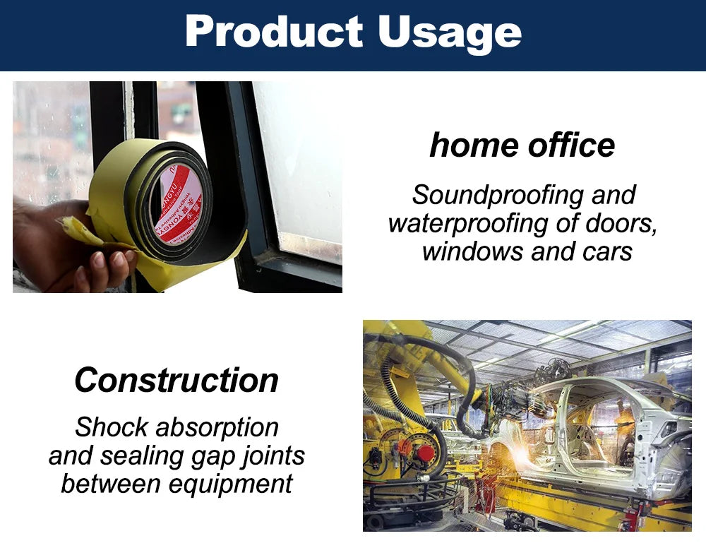 EVA Foam Adhesive Tape | Single-Sided, Shockproof | Moisture & Friction Protection