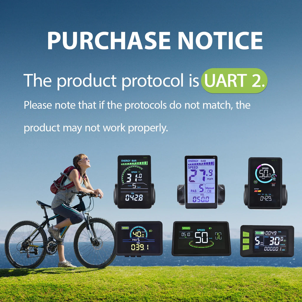 H8 E-Bike Display | UART2 Protocol | Speedometer