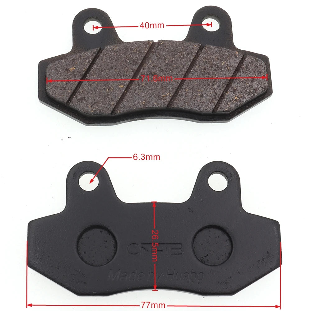 Scooter & Moped Front Disc Brake Pads | GY6 49cc–250cc | Roketa, TaoTao