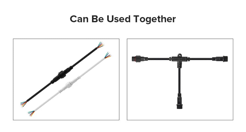 DC LED Strip Extension Cable | 2–5 Pin, Waterproof IP67 | 40–300cm