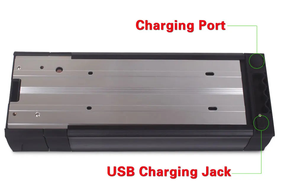 E-Bike Battery Case | 5V USB Luggage Rack Box | 10S-20S Builds