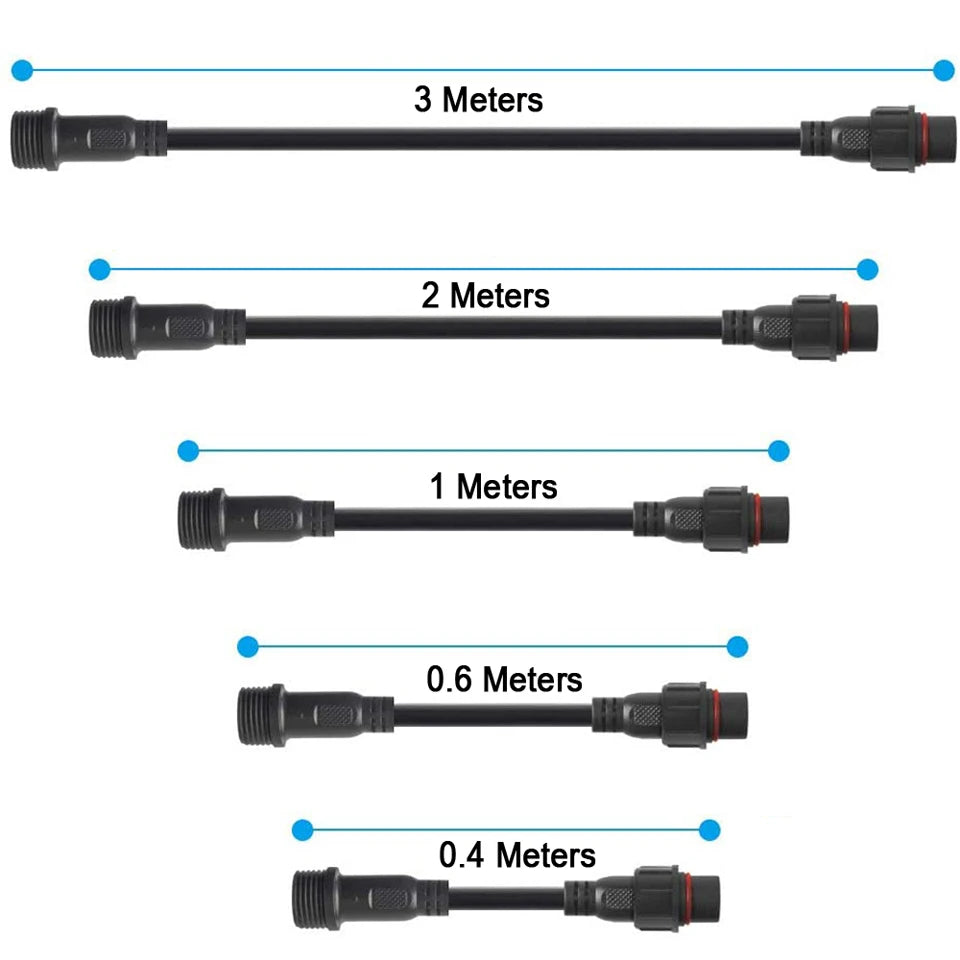 DC LED Strip Extension Cable | 2–5 Pin, Waterproof IP67 | 40–300cm