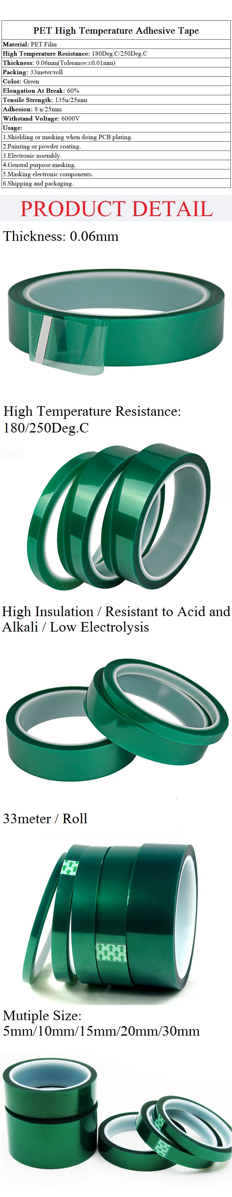 PET Heat-Resistant Tape | High-Temp Masking | PCB, SMT & Plating