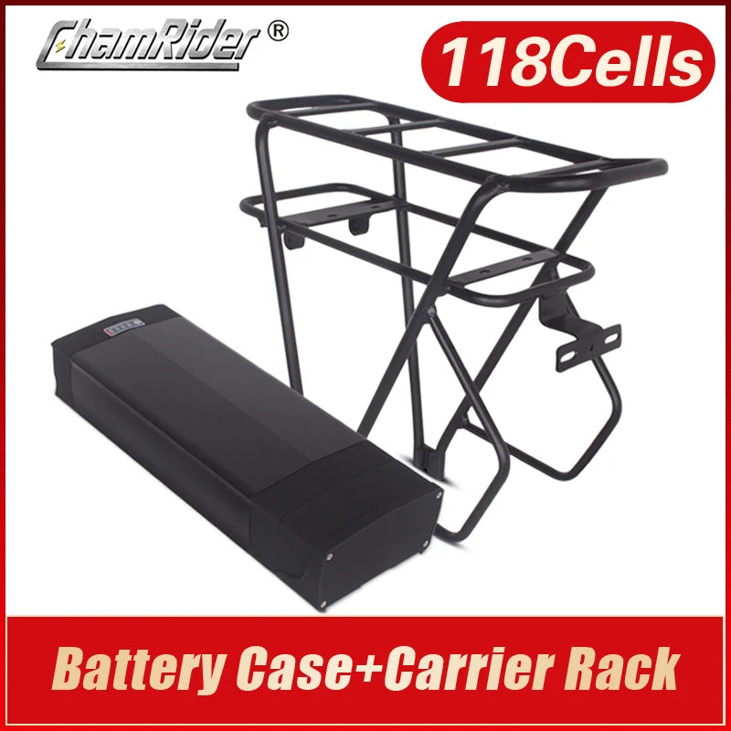 E-Bike Battery Case | 5V USB Luggage Rack Box | 10S-20S Builds
