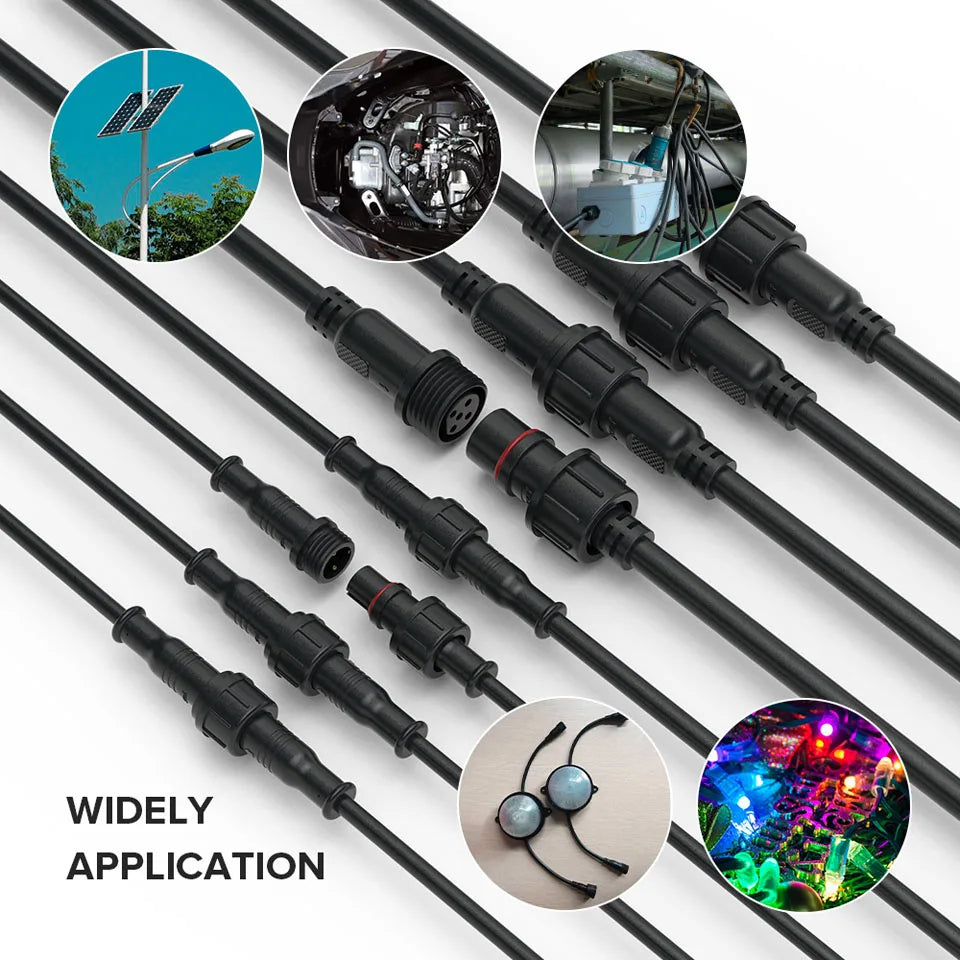 DC LED Strip Extension Cable | 2–5 Pin, Waterproof IP67 | 40–300cm