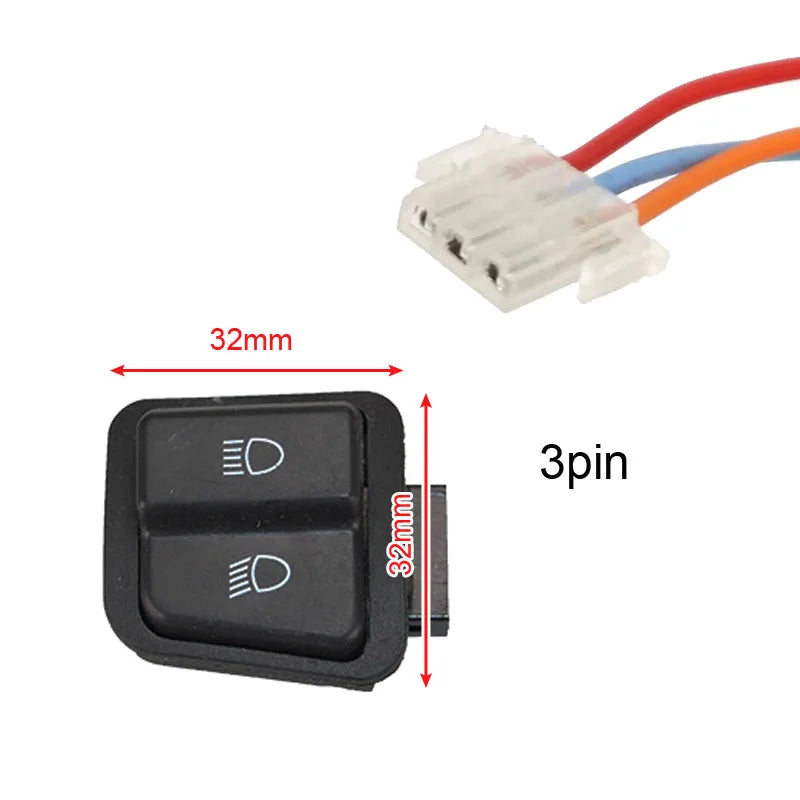 Handlebar Control Switch | Horn, Lights, Signals & Start | Moto