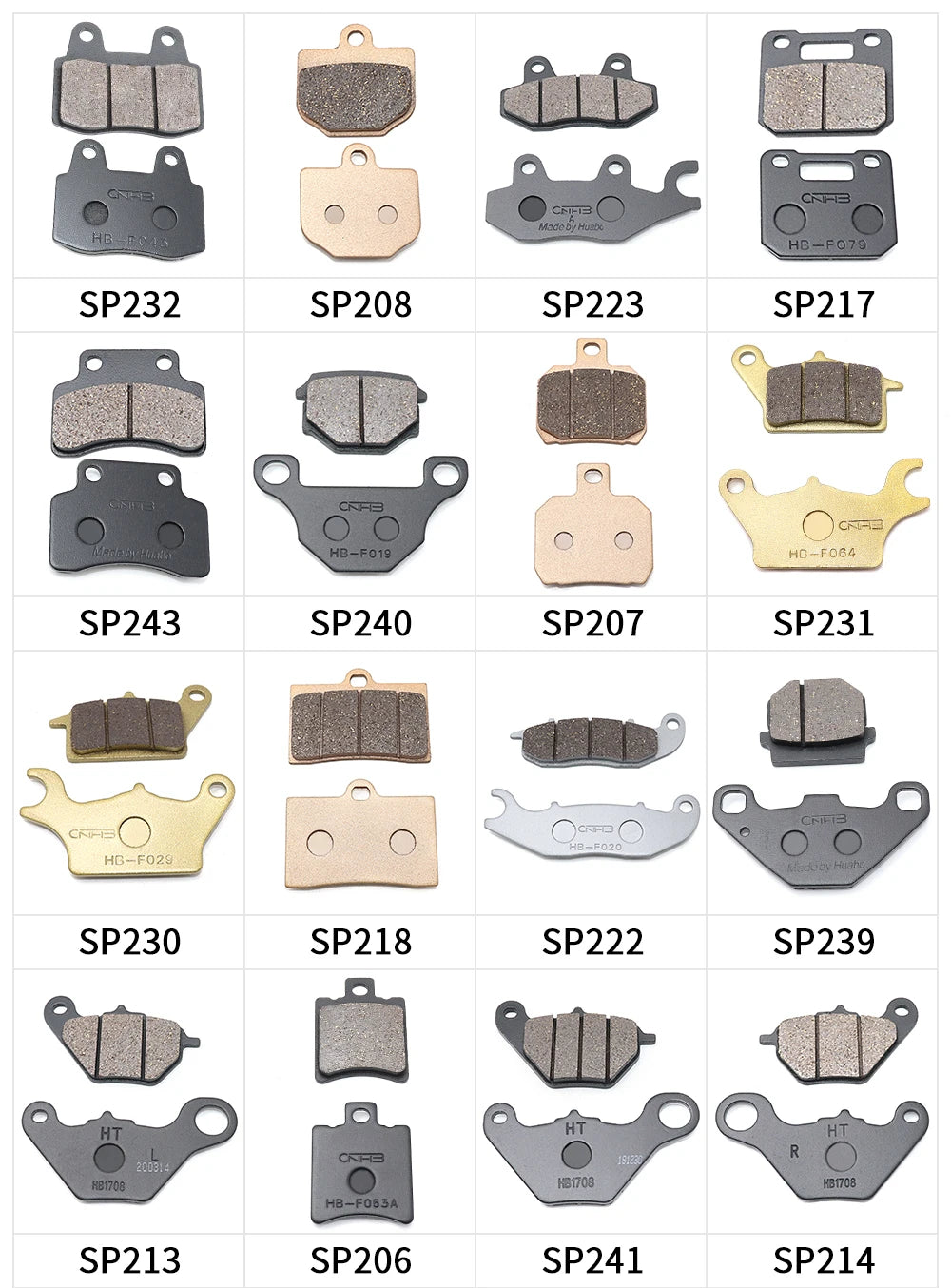 Motorcycle Brake Pads | Replacement Pads | General Fit