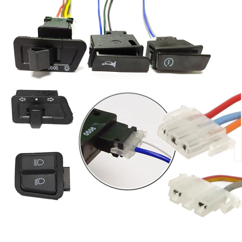 Handlebar Control Switch | Horn, Lights, Signals & Start | Moto
