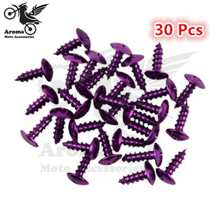 Motorcycle Nut & Bolt Decals | Spiky Covers, 6 Colors | Motocross & Pit Bike